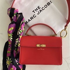 NWT Marc Jacobs The Downtown Top Handle Shoulder Bag with Scarf